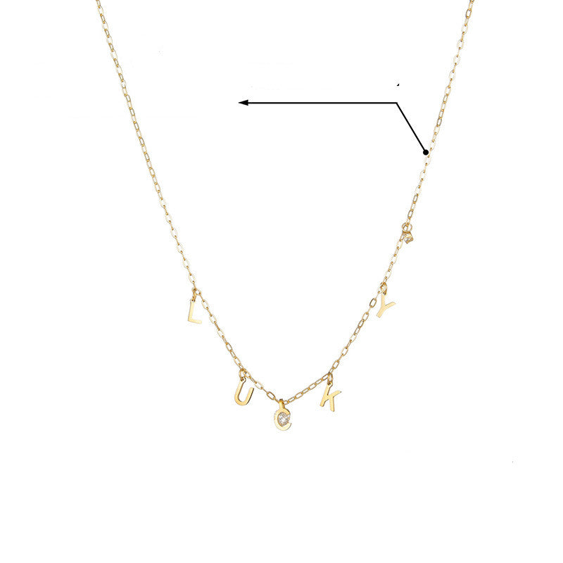 Letter Pendant Female Fashion Simple Clavicle Chain