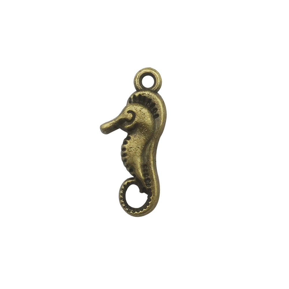 Retro Tibetan Silver Antique Brass Alloy DIY Accessories Marine Turtle Shell Necklace Bracelet Jewelry